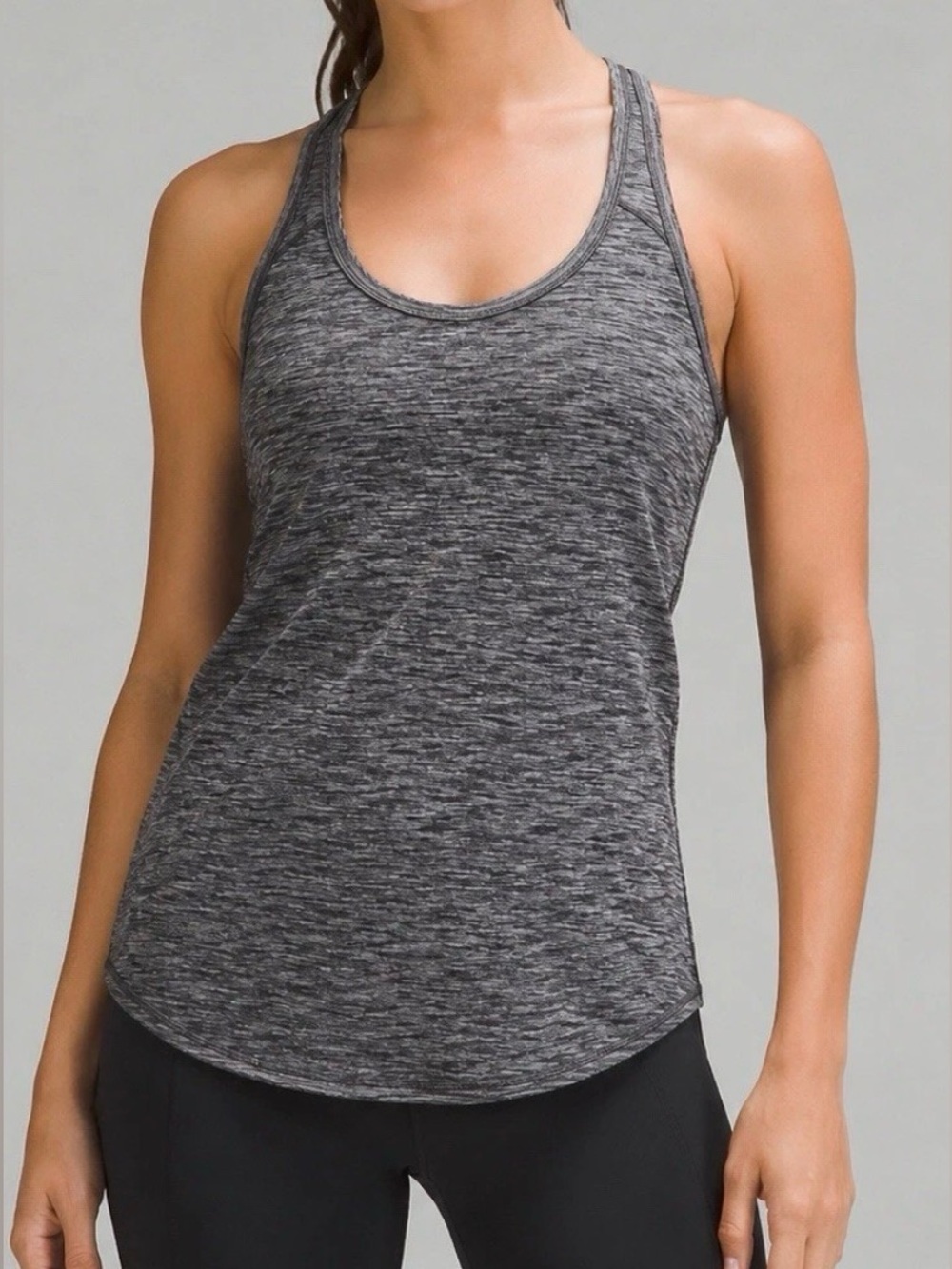 Lululemon heather grey Racerback tank, no size, fits like a small